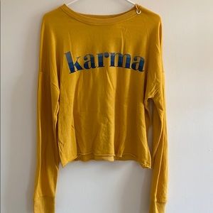 Yellow Karma Sweatshirt